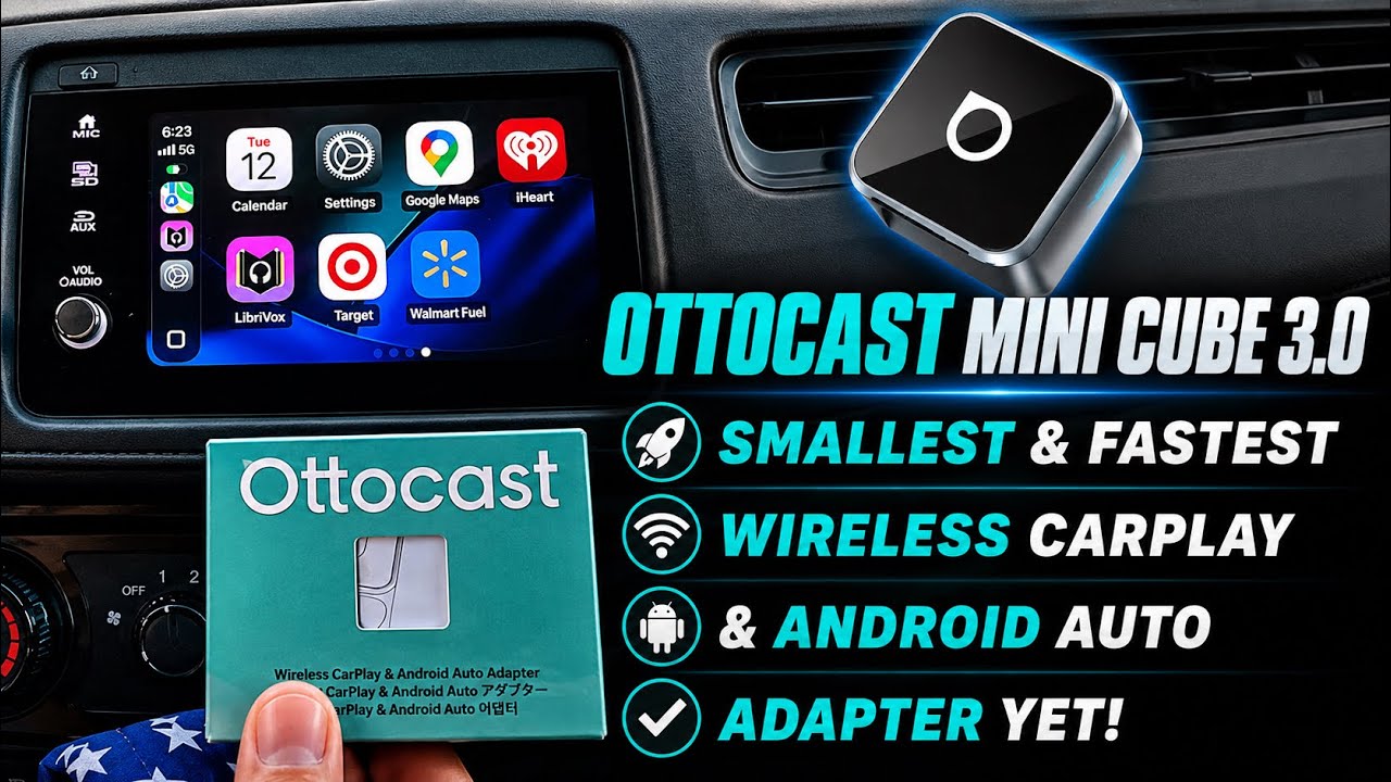 Ottocast Mini Cube 3 0 Review &ndash; The Smallest & Fastest Wireless CarPlay & Android Auto Adapter Yet!