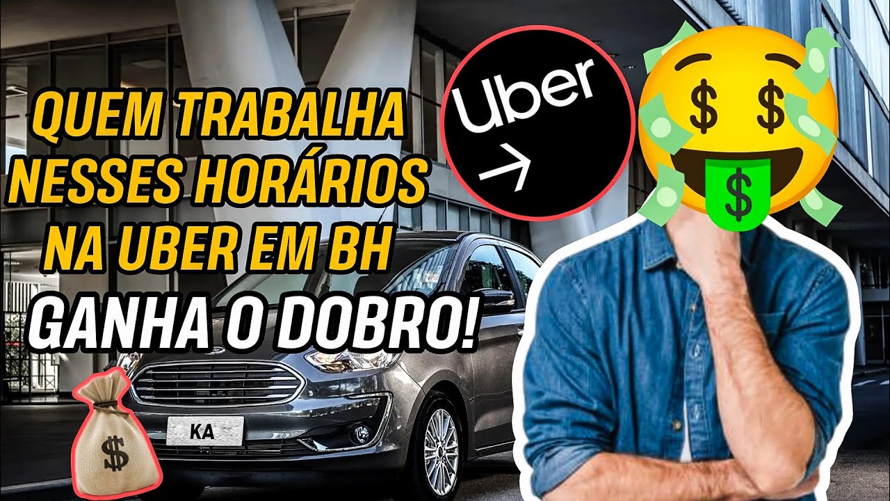 Trabalhar nesses horários em BH pode MUDAR seu Faturamento na Uber! 🤑 