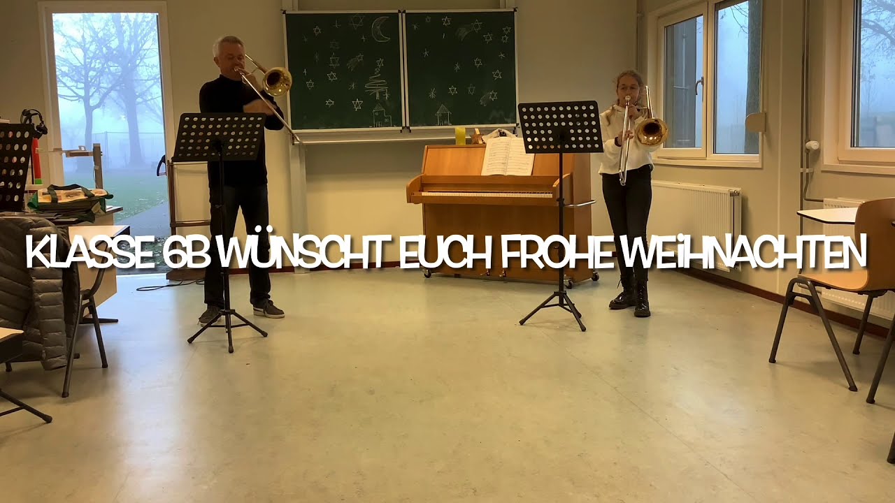 Musikalischer Weihnachtsgruß der Bläserklasse 6b