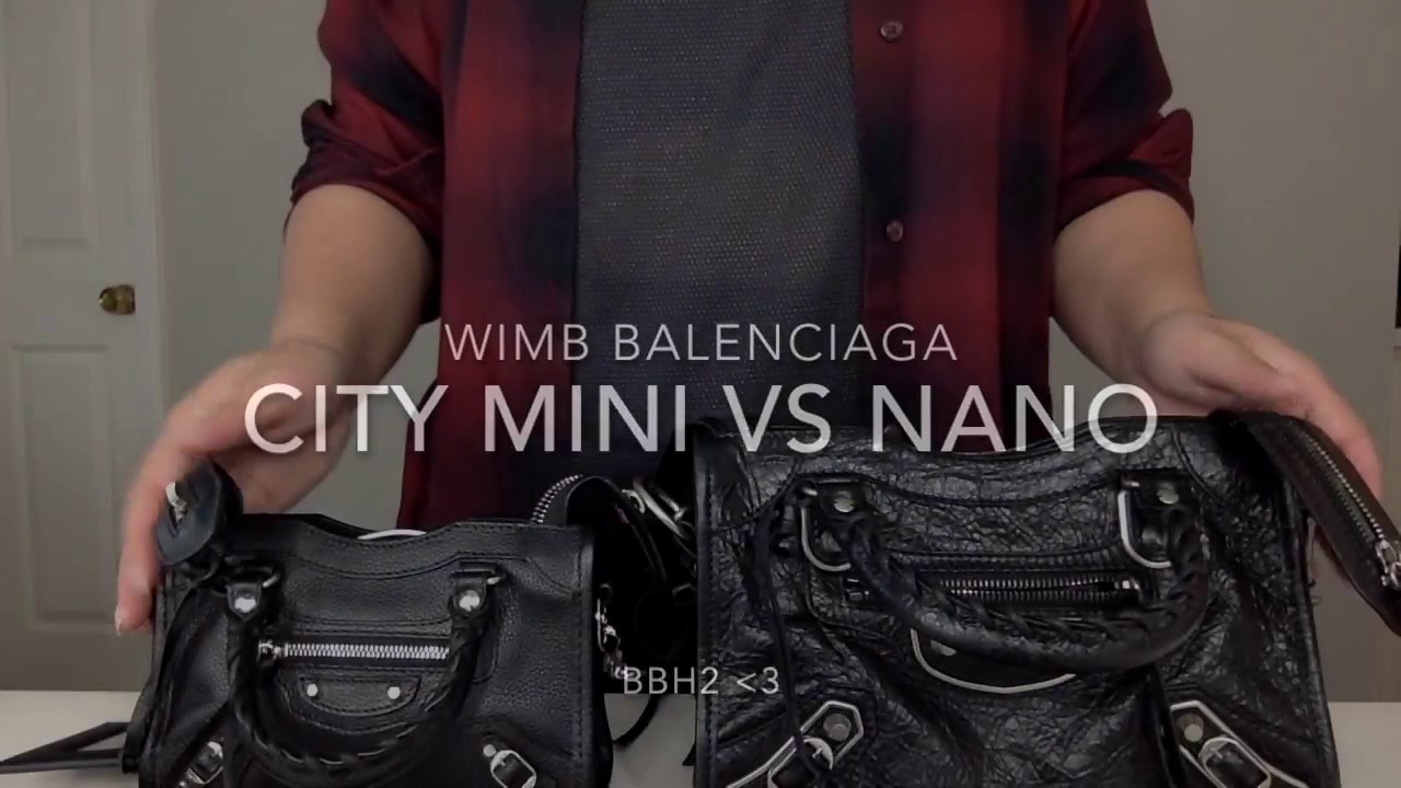 WHAT'S IN MY BAG? BALENCIAGA CITY MINI VS NANO l bbh2