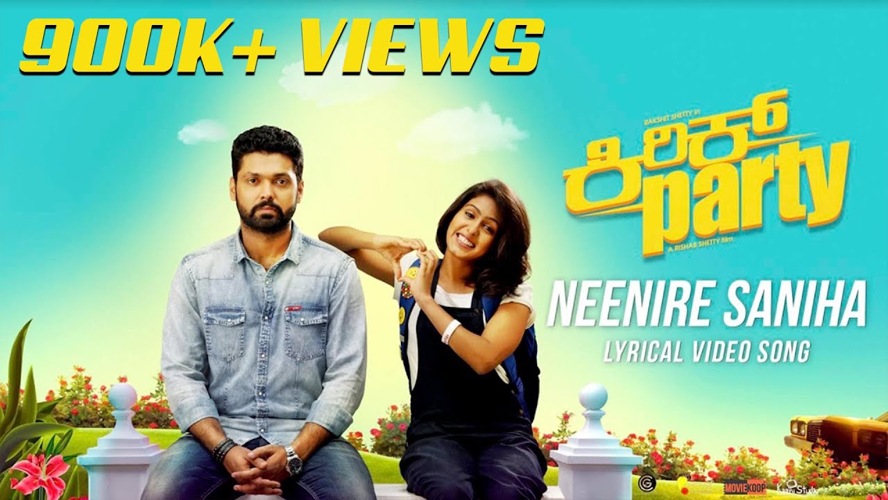 Neenire Saniha - Lyric Video | Kirik Party | Rakshit Shetty | Shreya Ghoshal | B Ajaneesh Loknath