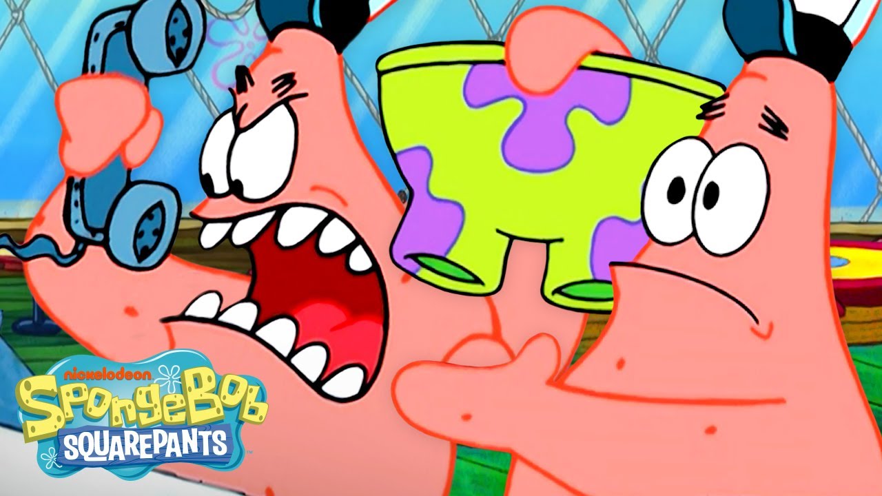 1 HOUR of Patrick at the Krusty Krab! 🍔 | SpongeBob
