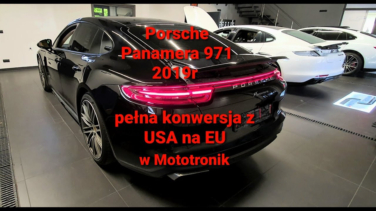 Porsche Panamera 971 3.0T  +73KM + 204Nm konwersja USA na EU lampy nawigacja tuning silnika