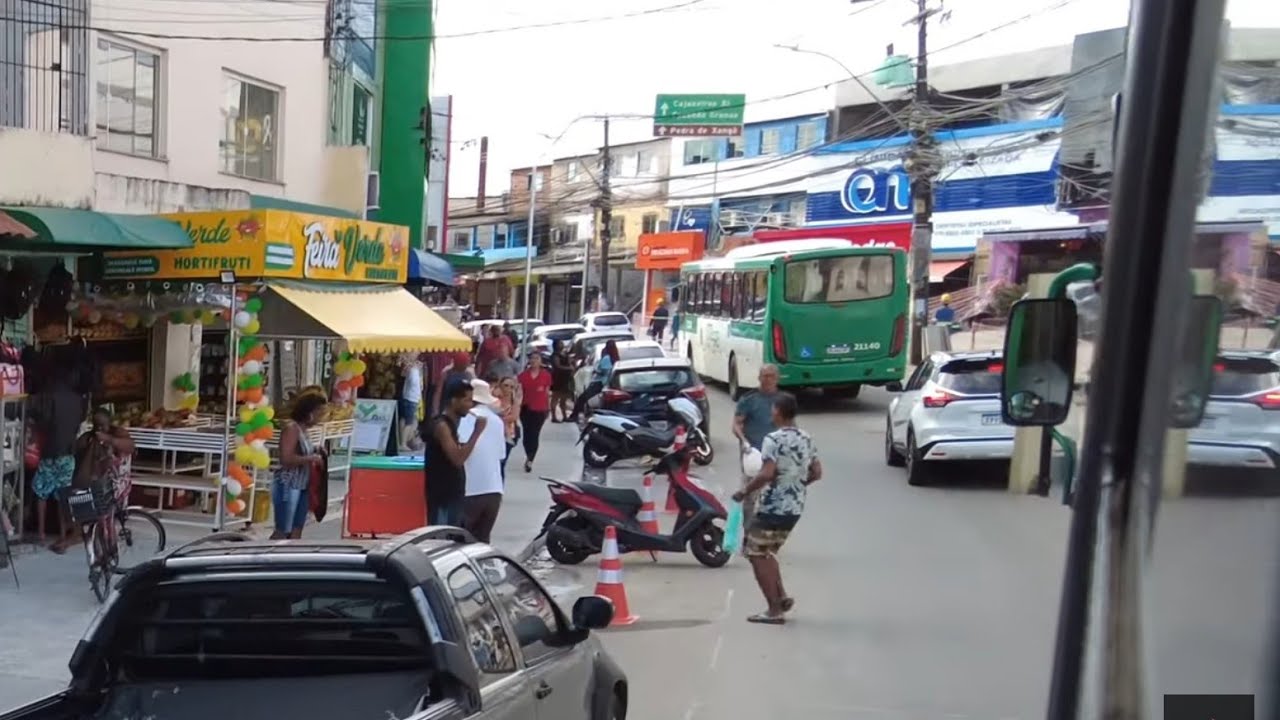 SALVADOR BAHIA - VISÃO DA JANELA DO BUZU - CAJAZEIRAS - VIA REGIONAL - SÃO RAFAEL🇧🇷(29 Maio,2024)