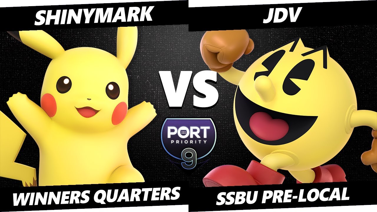Port 9 Pre-Local - ShinyMark (Pikachu) Vs. JDV (Pac-Man) Smash Ultimate - SSBU