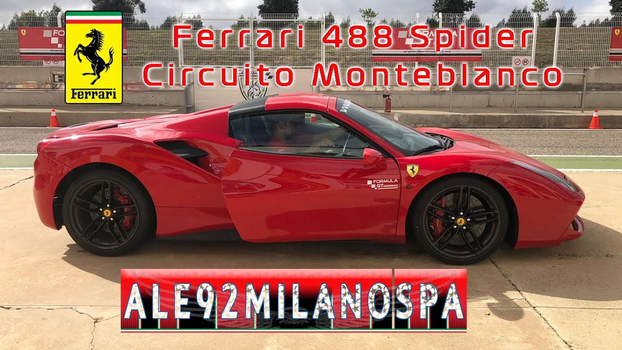 Driving Ferrari 488 Spider - Circuito Monteblanco - Formula GT Experience