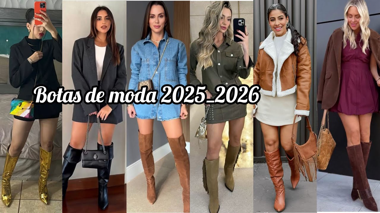 ✨BOTAS OTOÑO INVIERNO 2025_2026 ideas de outfits con botas/CALZADO EN TENDENCIA ⚡