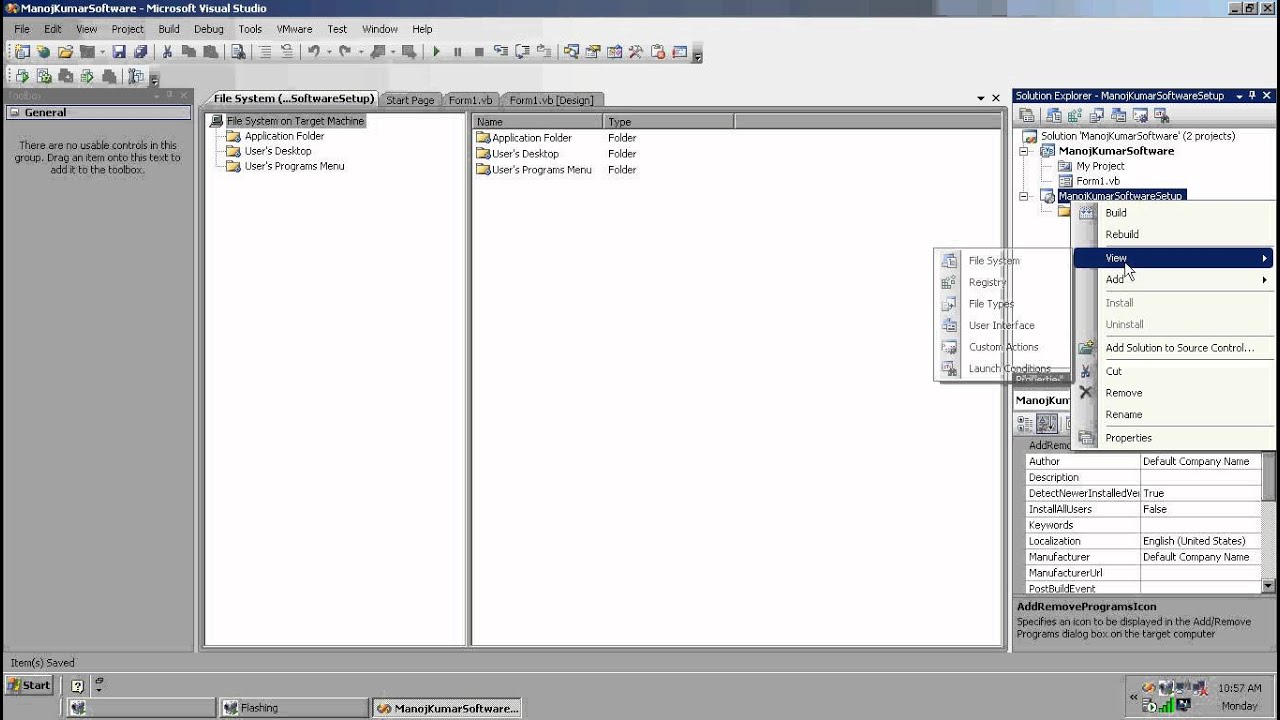 Step By Step To Create Setup.exe For VB.NET Project in vs2008