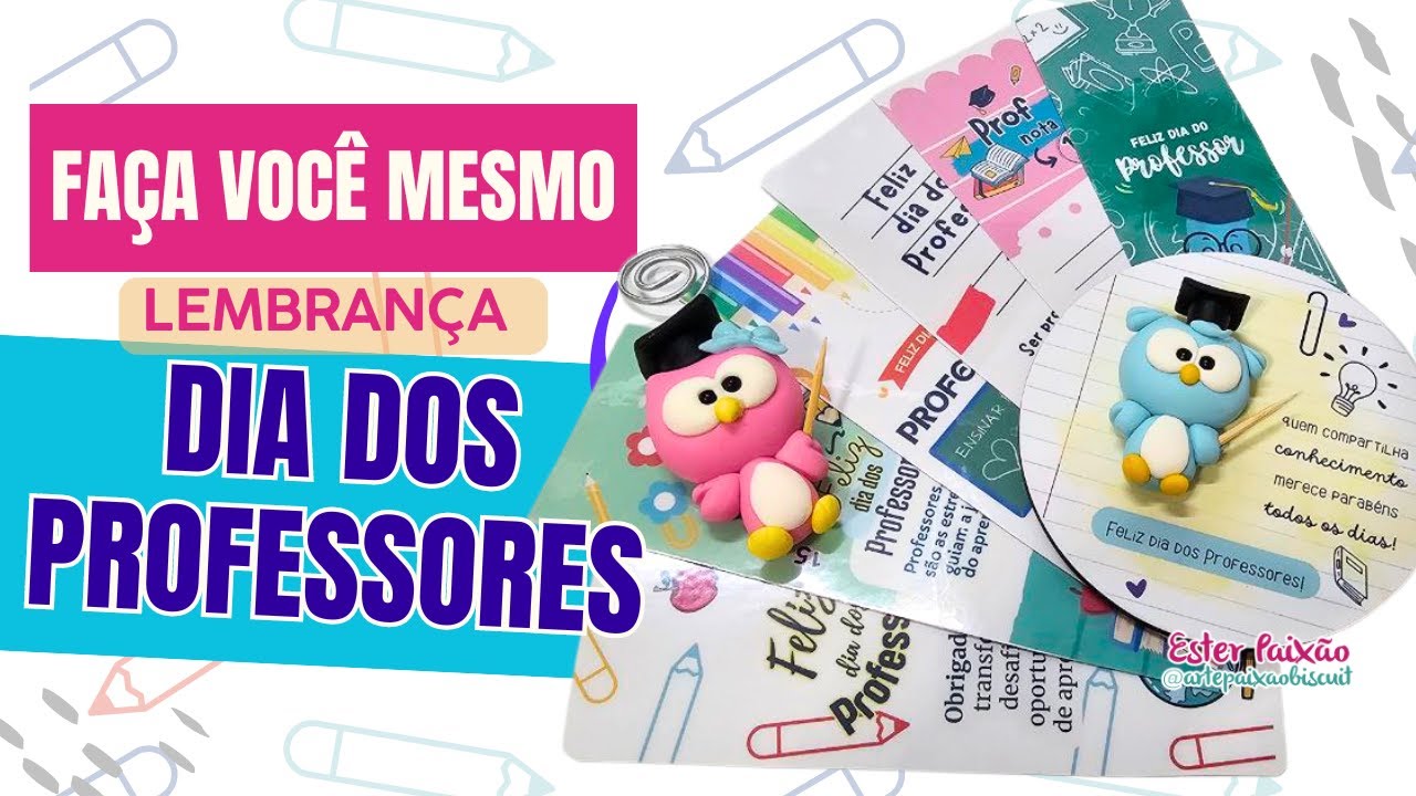 Ideia Lembrancinha Dia dos professores - Corujinha passo a passo