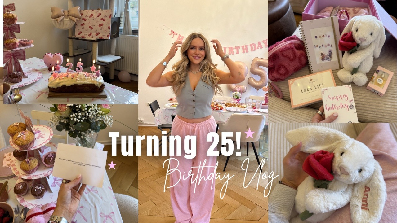 25th Birthday Vlog- twins edition: Vorbereitung, What I got, meet my family & friends 🌟💝🎂