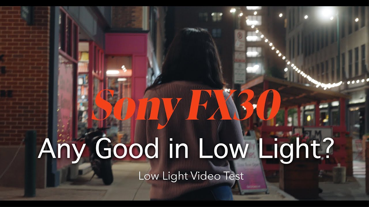 Night time Video Test of the Sony FX30 | Sony 35mm GM 1.4