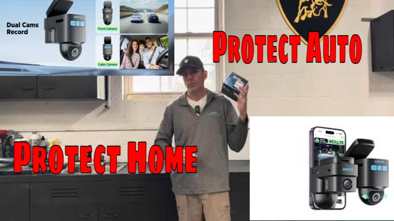 Защитите дом и автомобиль с помощью системы безопасности Lamtto 4G с двумя камерами!