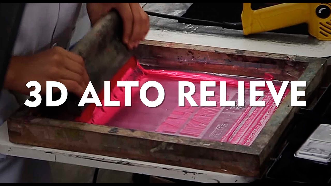 Como hacer serigrafía alto relieve 3d plastisol high density