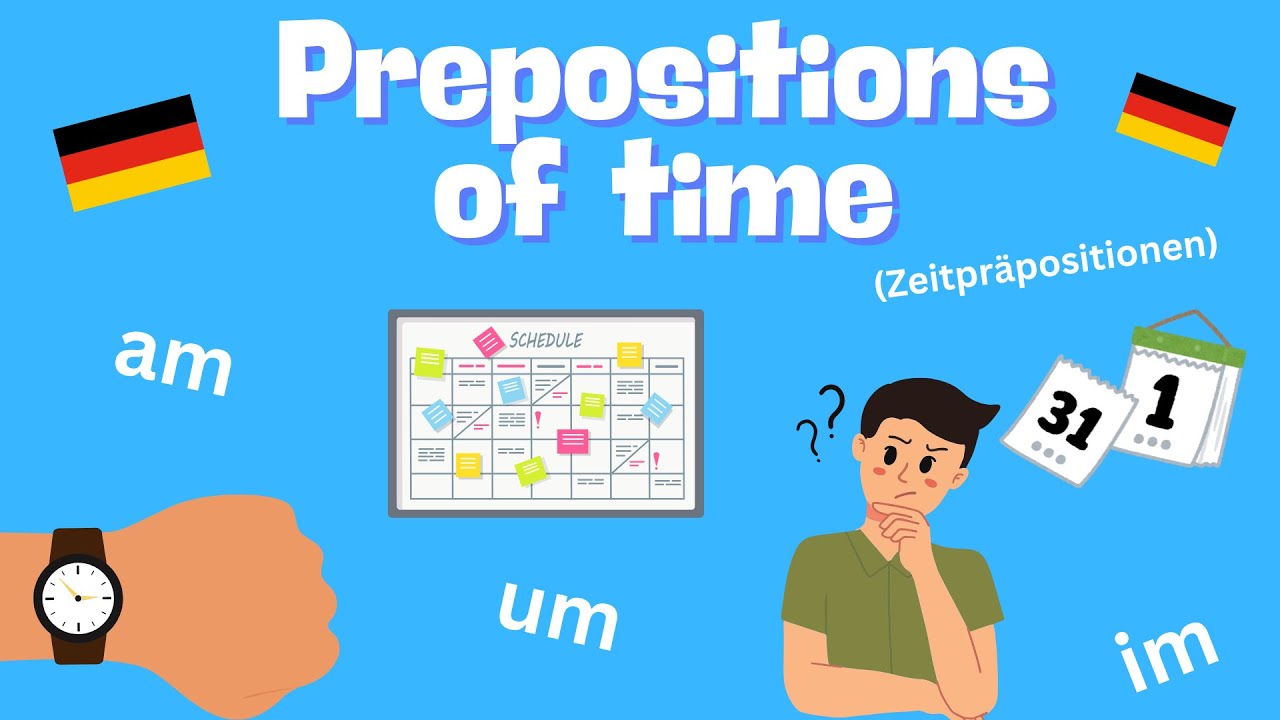 Prepositions of Time in German 🕰️ 🇩🇪 I Zeitpr&auml;positionen I KidsGerman