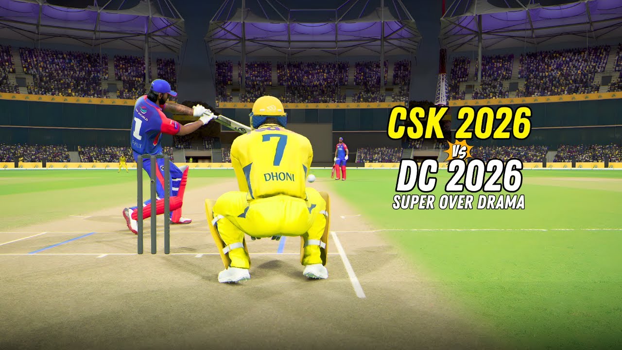 🔥CSK 2026 vs DC 2026 –  Super Over Drama - Sanju & MSD Show! | CSK vs DC