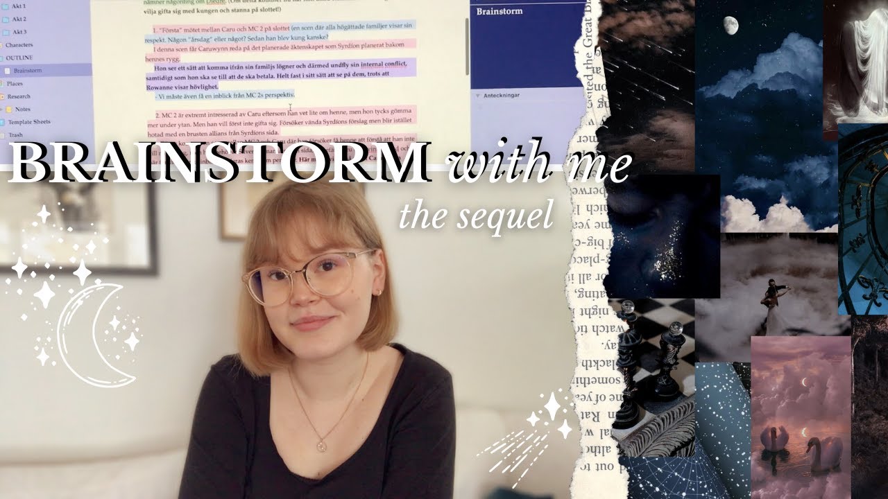 OUTLINE WITH ME p 1 - Brainstorm, moodboards and naming characters // writing vlog