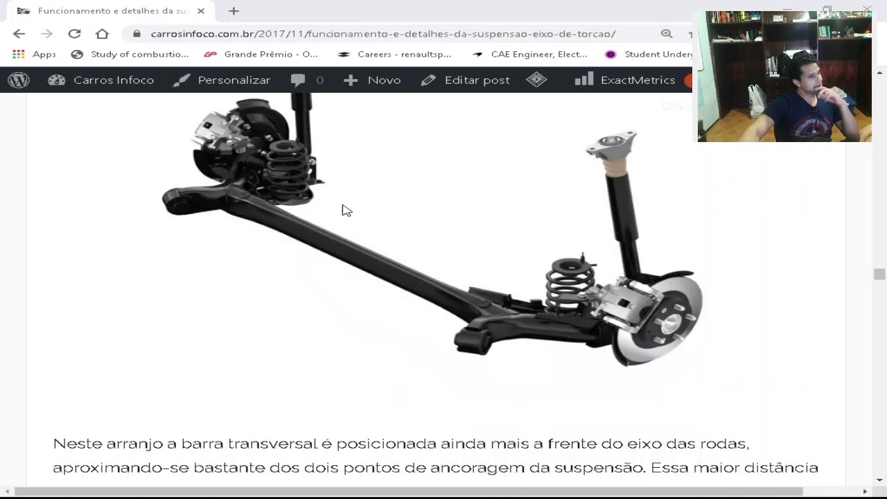 Funcionamento e detalhes da suspensão Eixo de Torção - Tipos