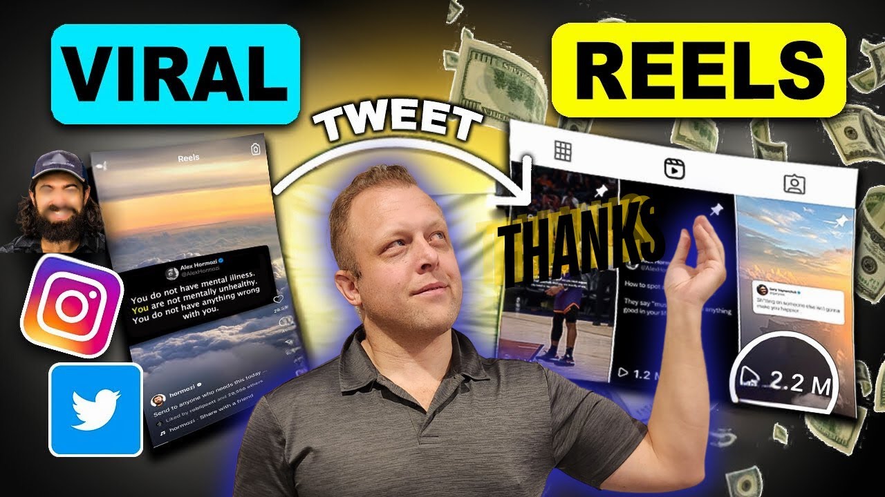How To Create VIRAL Tweet to Reels Like Alex Hormozi and Get MILLIONS of Views!