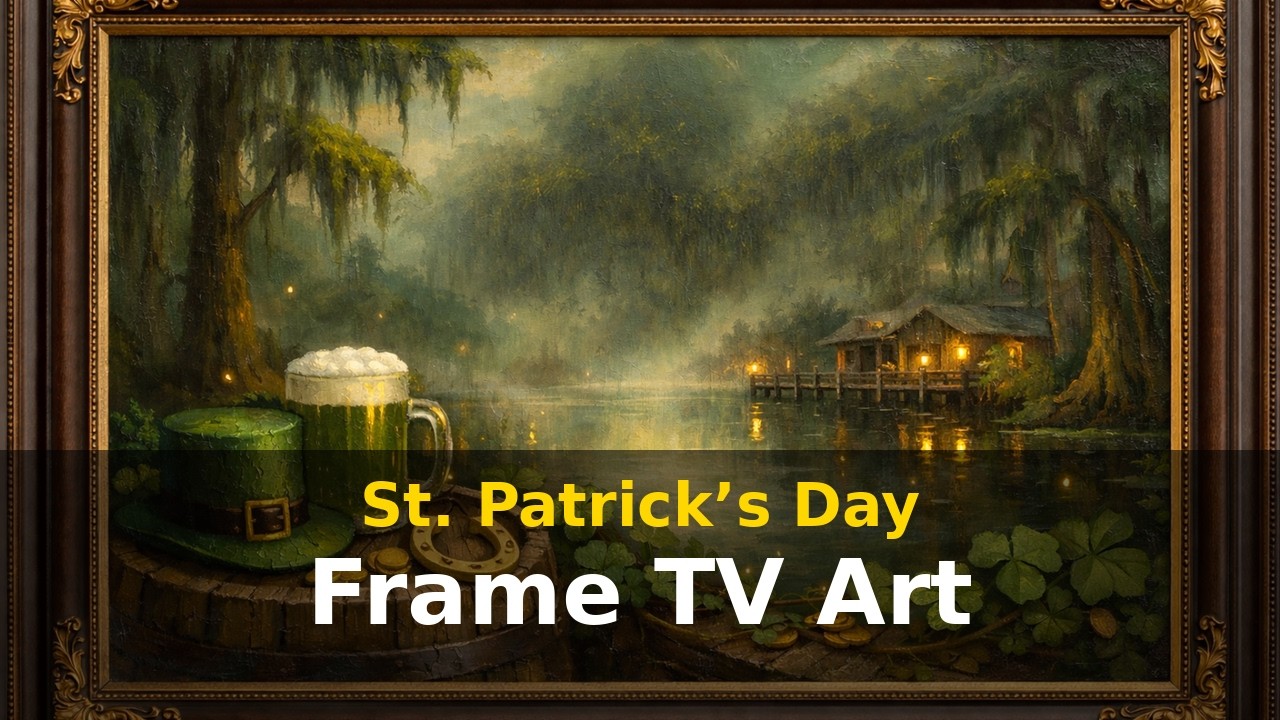 St. Patrick’s Day Frame TV Art | Elegant 4K Wall Display | 2 Hours