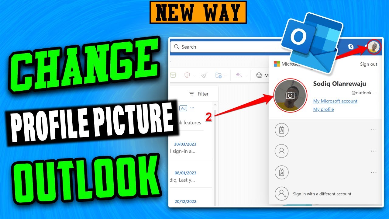 Как изменить/добавить фотографию профиля в Outlook (новое обновление)