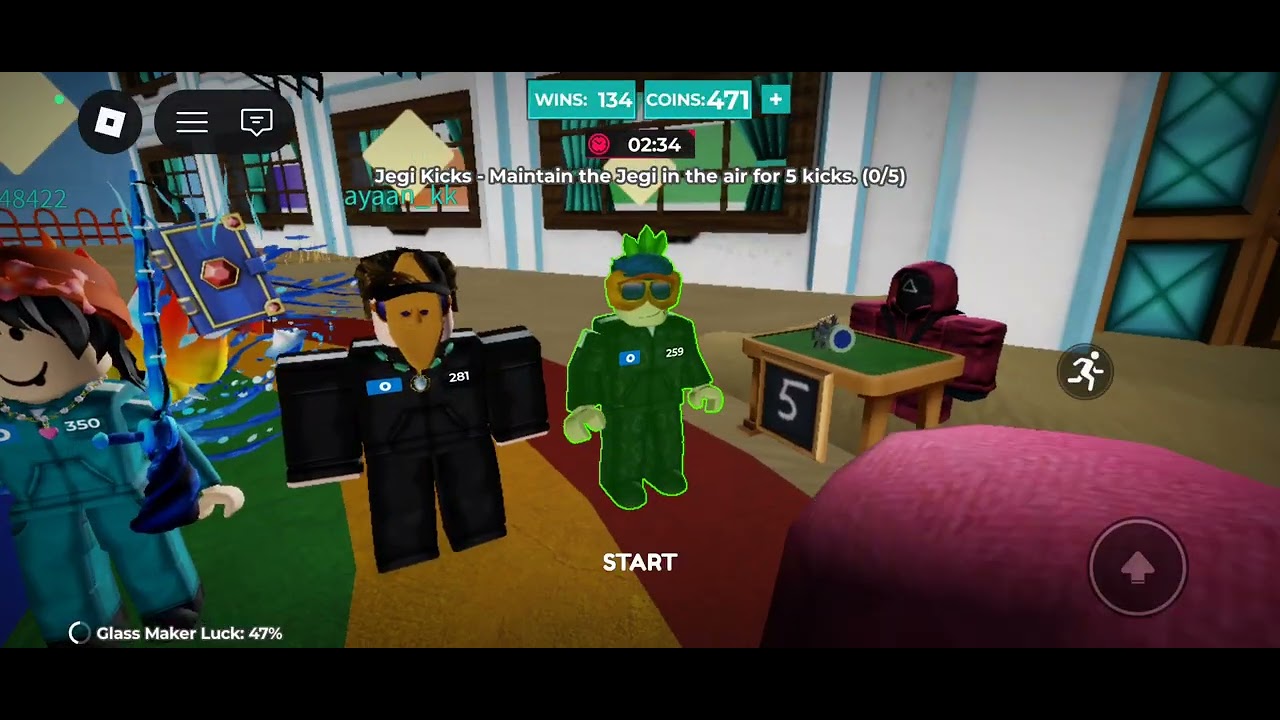 We  played roblox squid games and this is part 2