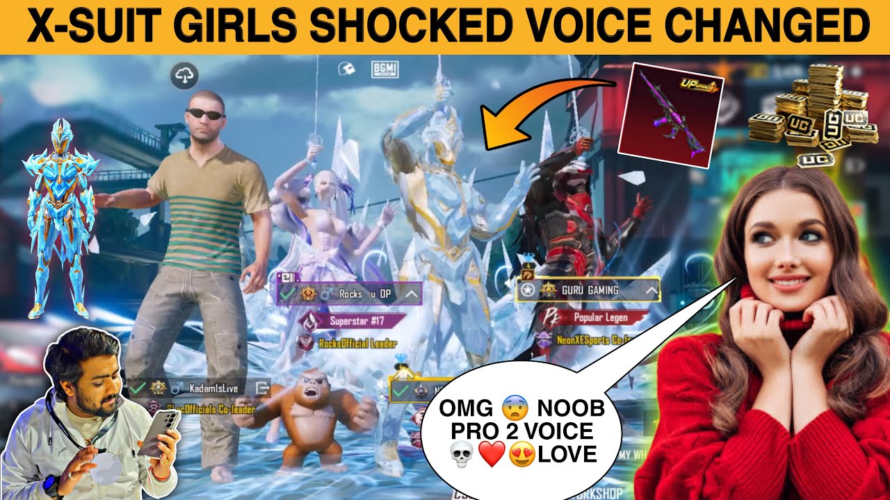 Random 3 Girl's with X-Suit In My Lobby And Trolled 50RP MAX & MYTHIC OUTFITS 90/70 uc can $10 bgmi