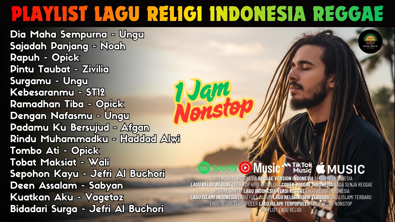 Playlist Lagu Religi Indonesia Reggae Version | Paling Menyentuh Hati | 1 Jam Nonstop AI Cover