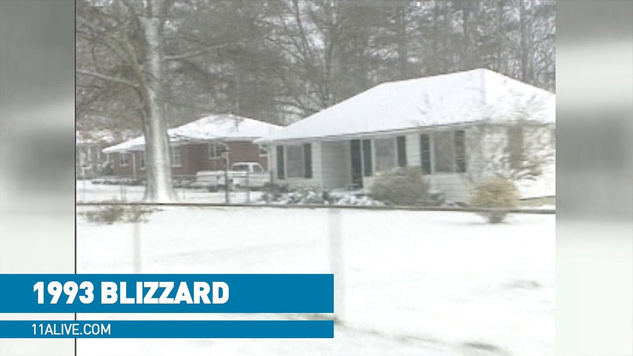 Archival images from Georgia's 1993 Blizzard