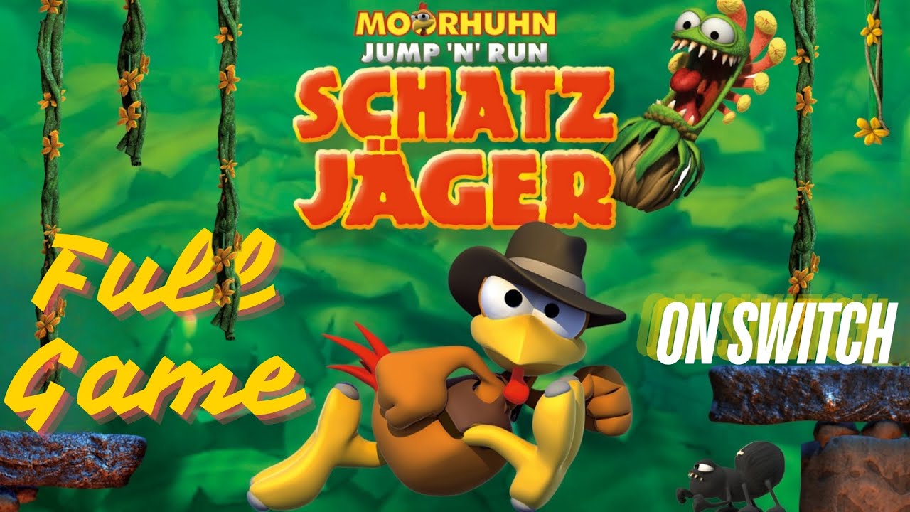 🐔Moorhuhn Jump'n Run Schatzj&auml;ger💰[SWITCH]🐱&zwj;👤Playtrough 100%🤠DEUTSCH