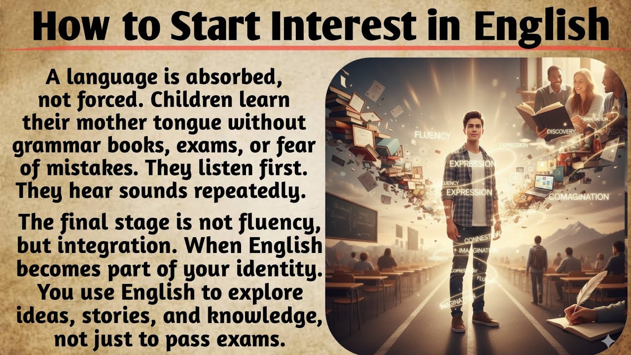 How to Start Interest in English | Learn English|Improve Your English Fluency #englishfluency 
