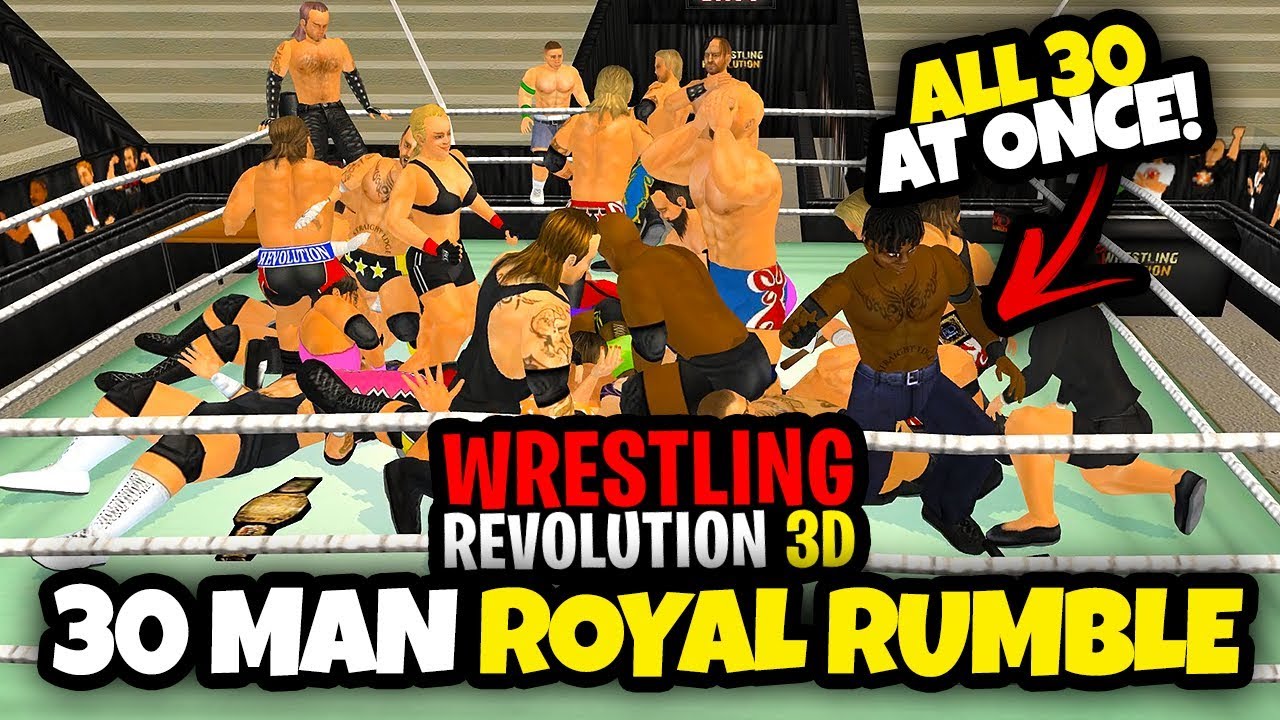 THE MOST INSANE RUMBLE MATCH!! | WR3D 30 Man Royal Rumble (Wrestling Revolution 3D)
