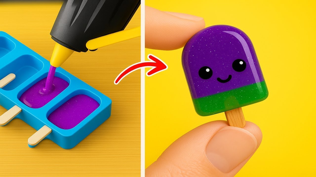 🍉 ASTUCES FACILES AVEC PISTOLET À COLLE & BRICOLAGES POUR LA MAISON & L'ÉCOLE ! 🏠📚