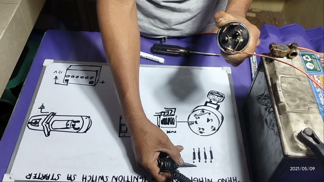 PAANO MAG KABIT NG IGNITION SWITCH SA STARTER #electrician #tutorial
