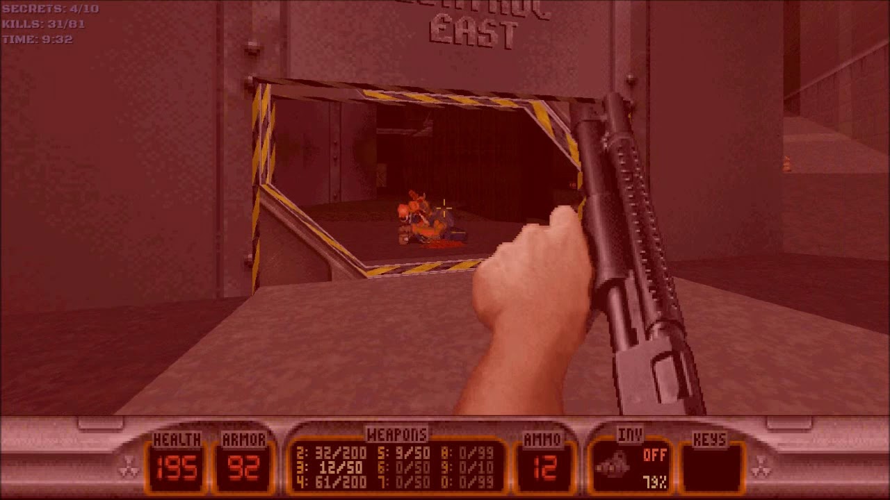 Duke Nukem 3D (100%) Прохождение (E1L3: Death Row)