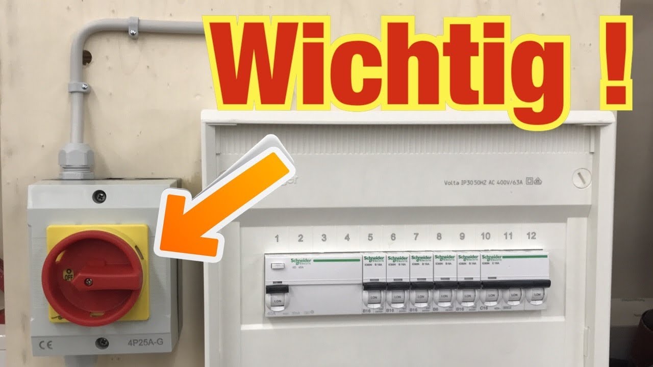 Darum SOLLTE man so einen Hauptschalter [Reparaturschalter] einbauen?! Proofwood