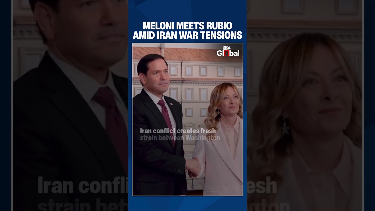 Italy&rsquo;s Meloni Meets Rubio Amid Growing Trump Rift Over Iran War and U.S. Pressure | #shorts