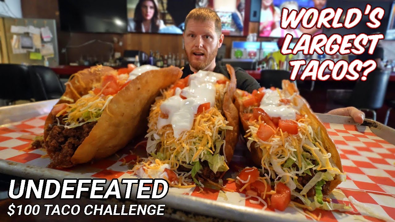 ONLY 30 MINUTES TO FINISH THIS UNDEFEATED TACO CHALLENGE IN INDIANA | BIGGEST TACOS EVER!