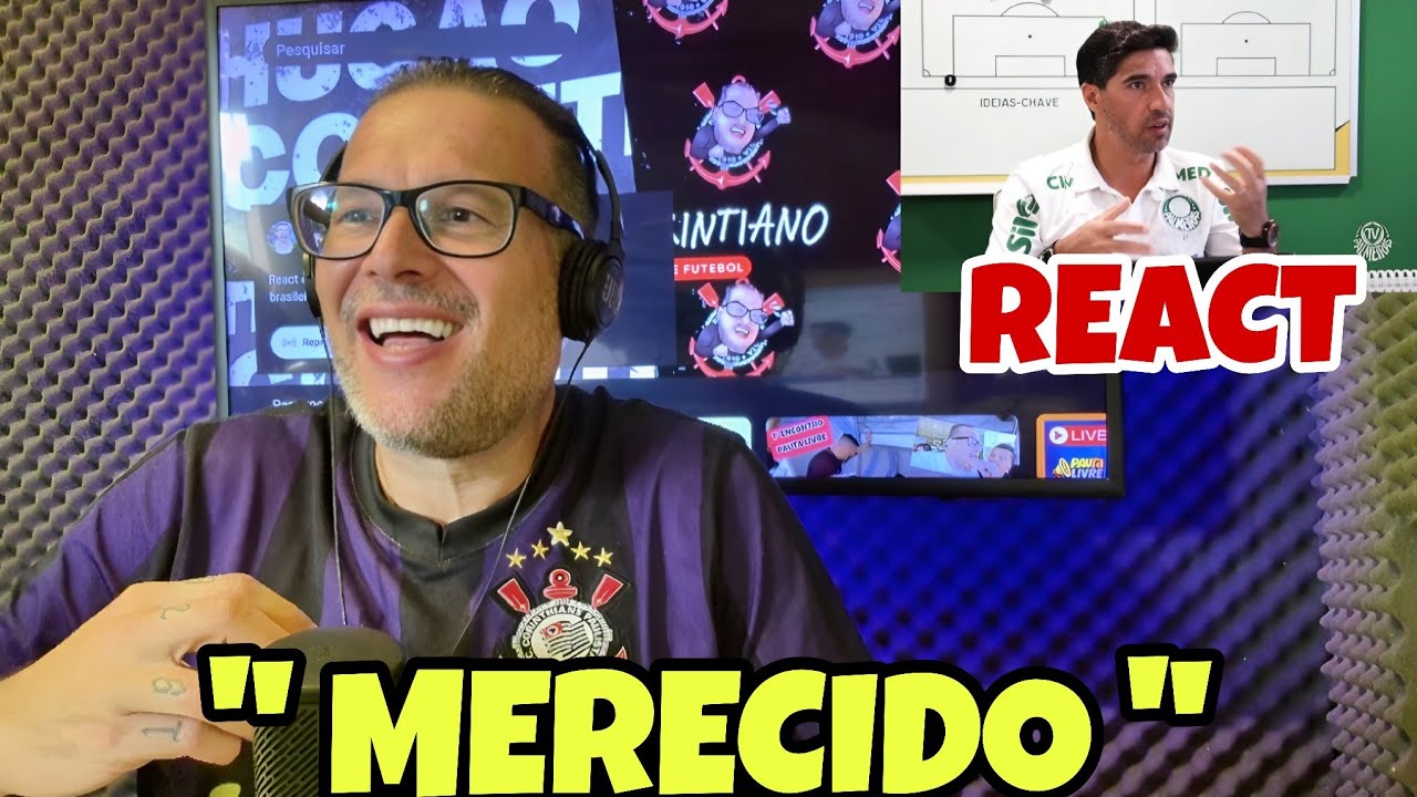 REACT HOMENAGEM ABEL FERREIRA QUEBRANDO RECORDES !!! ELE MERECE !!!