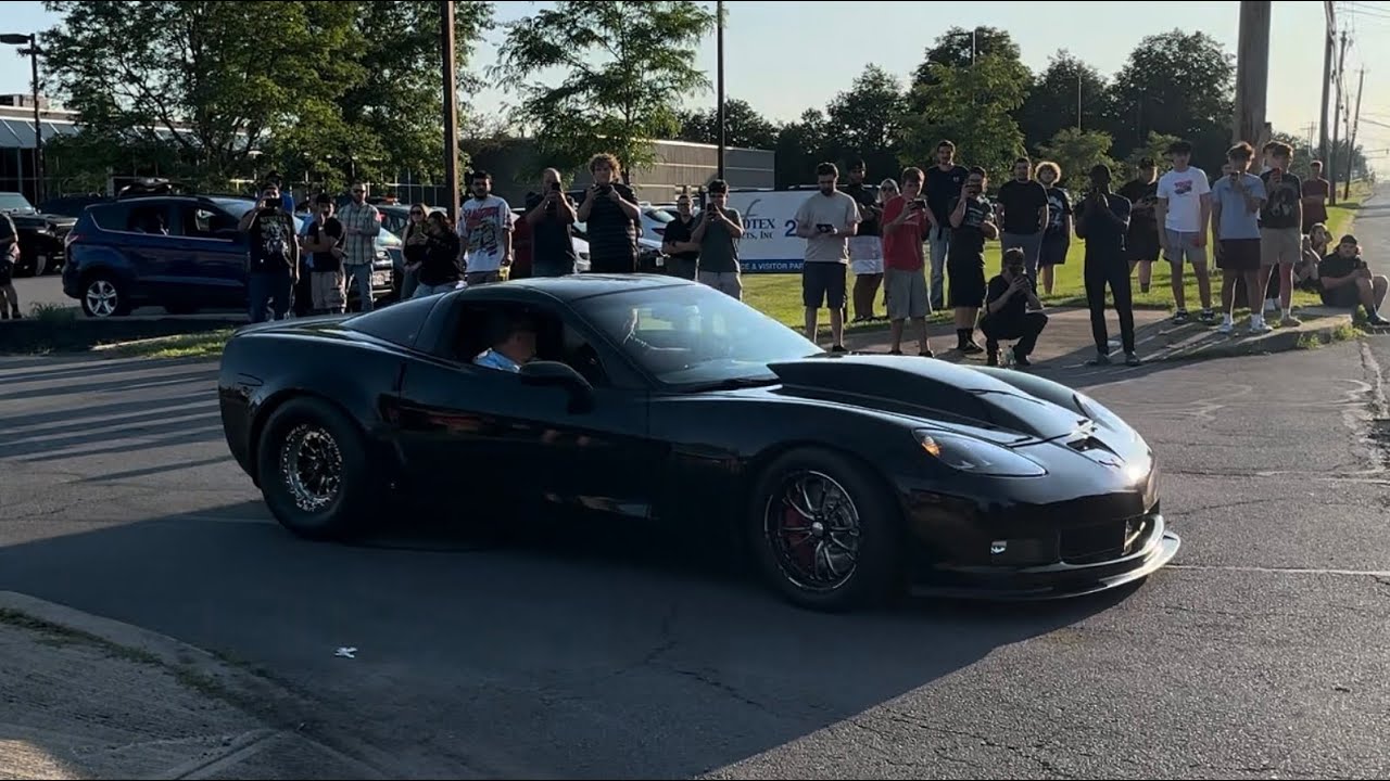 Cars Accelerating and Doing Burnouts Leaving a Car Show! | Titan Motorworks Open House 2024