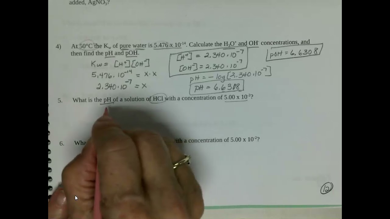 8.2 Calculating pH and pOH