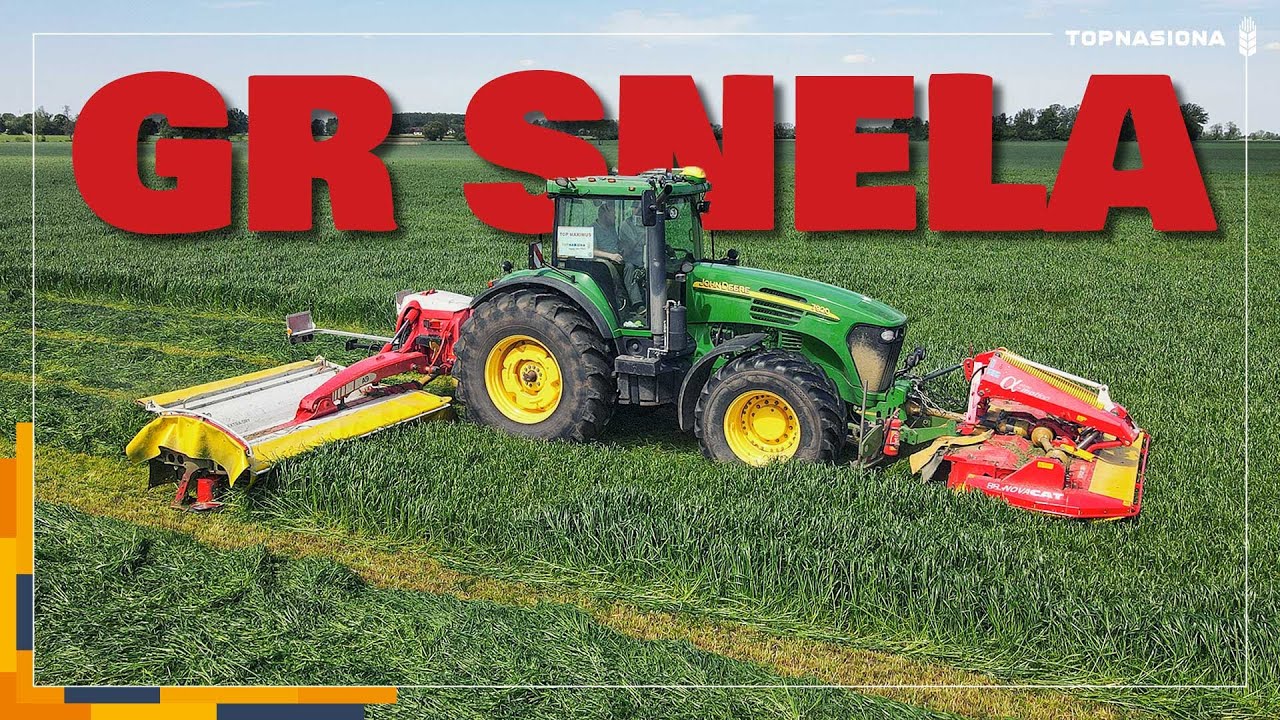 🚜🌿 GR Snela - 1 pokos mieszanki Top Maximus | John Deere 7920 + Pottinger Novacat A9 | Top Nasiona