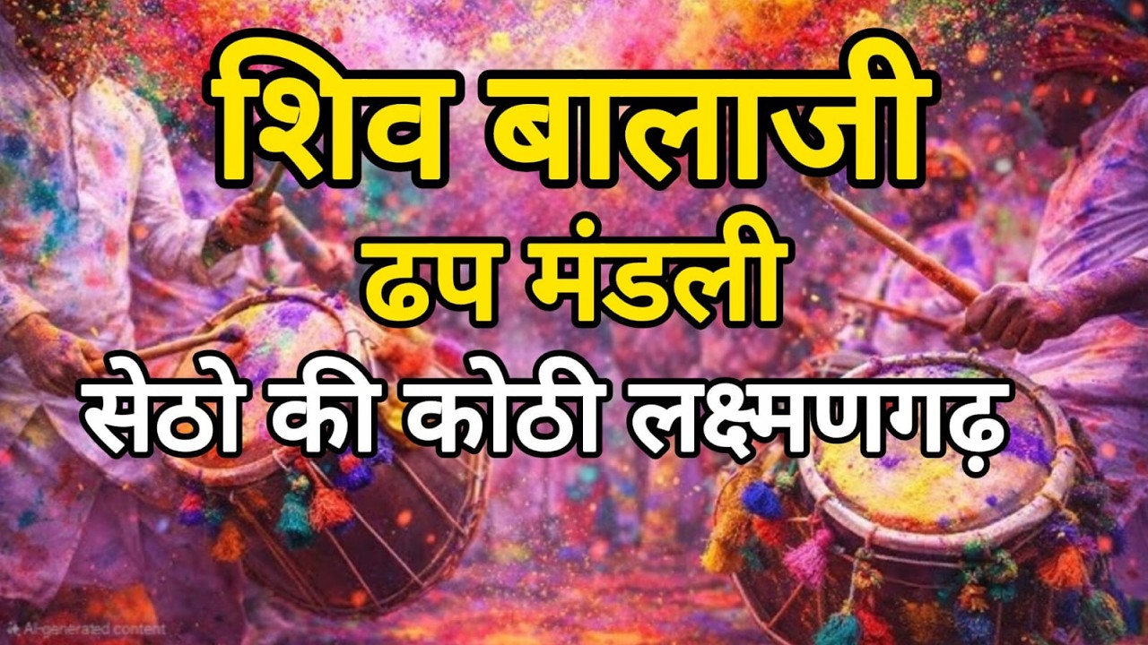 🟣#live शिव बालाजी ढप मंडली लक्ष्मणगढ़ से सीधा प्रसारण