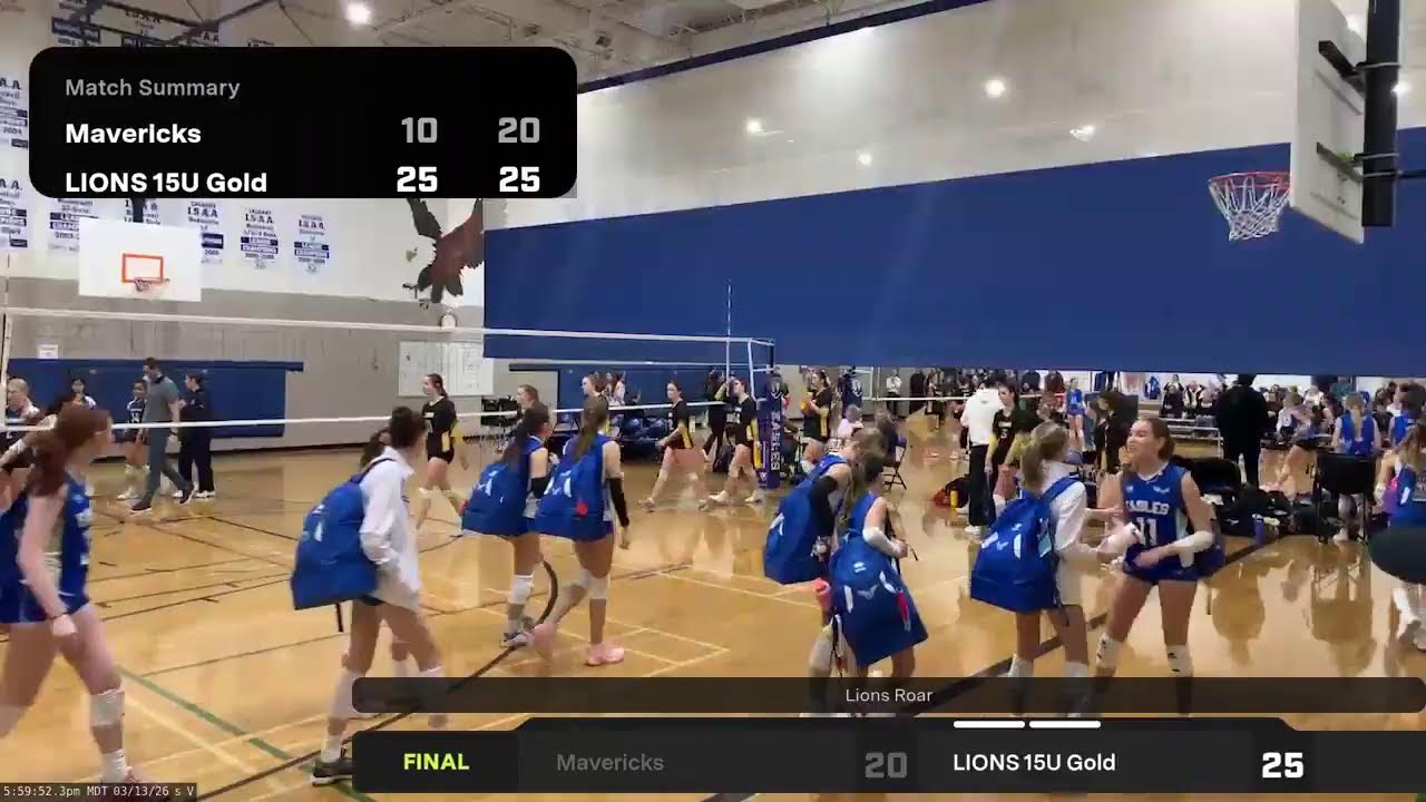 LIONS 15U Gold vs. Mavericks (2026.03.13)