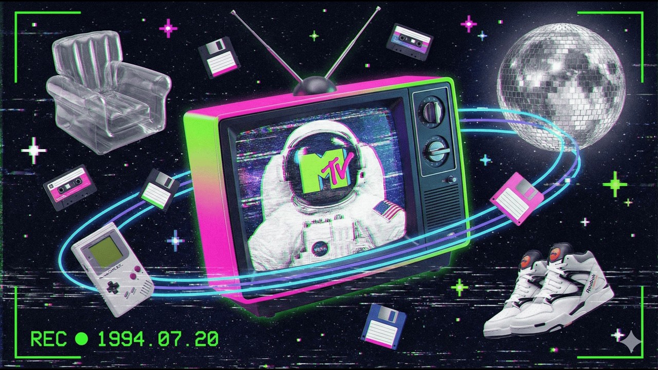 💚Space Jamming: 90s Retro Futurism Visuals & Music📀📻