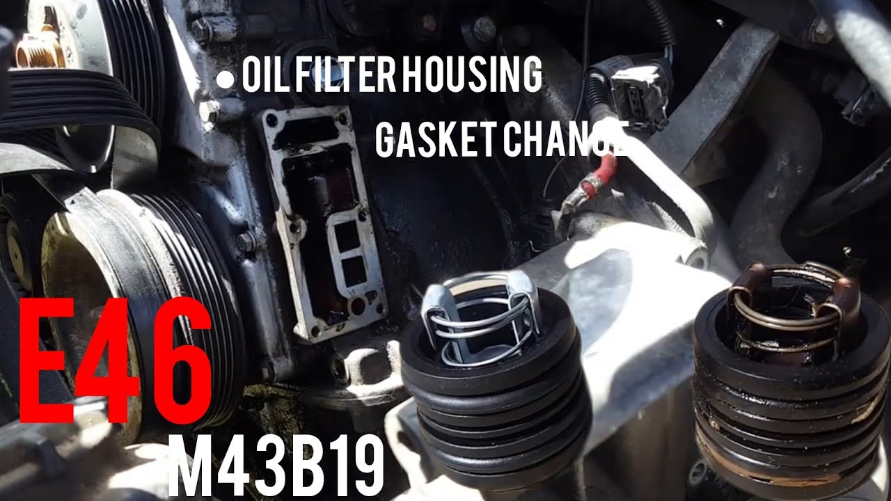 BMW E46 Oil Filter Housing Gasket Change  (výmena olejoveho domčeka)