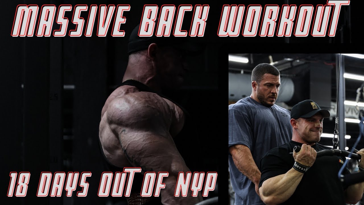 Big Back Day 18 days out from the New York Pro