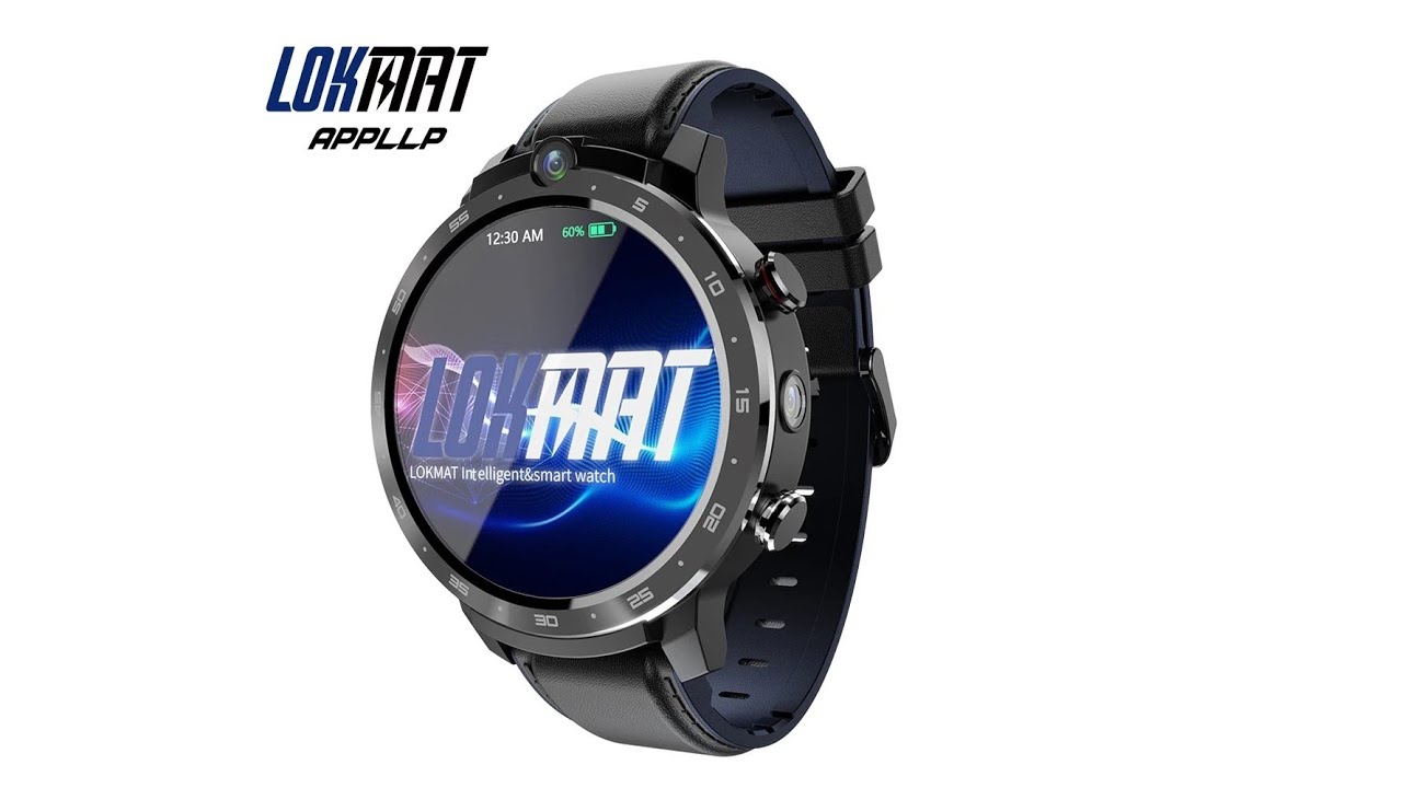 LOKMAT APPLLP 2 Better Than LEMFO LEM12 PRO Smartwatch Android 10 4GB+64GB MT6762 4G LTE Dual Camera