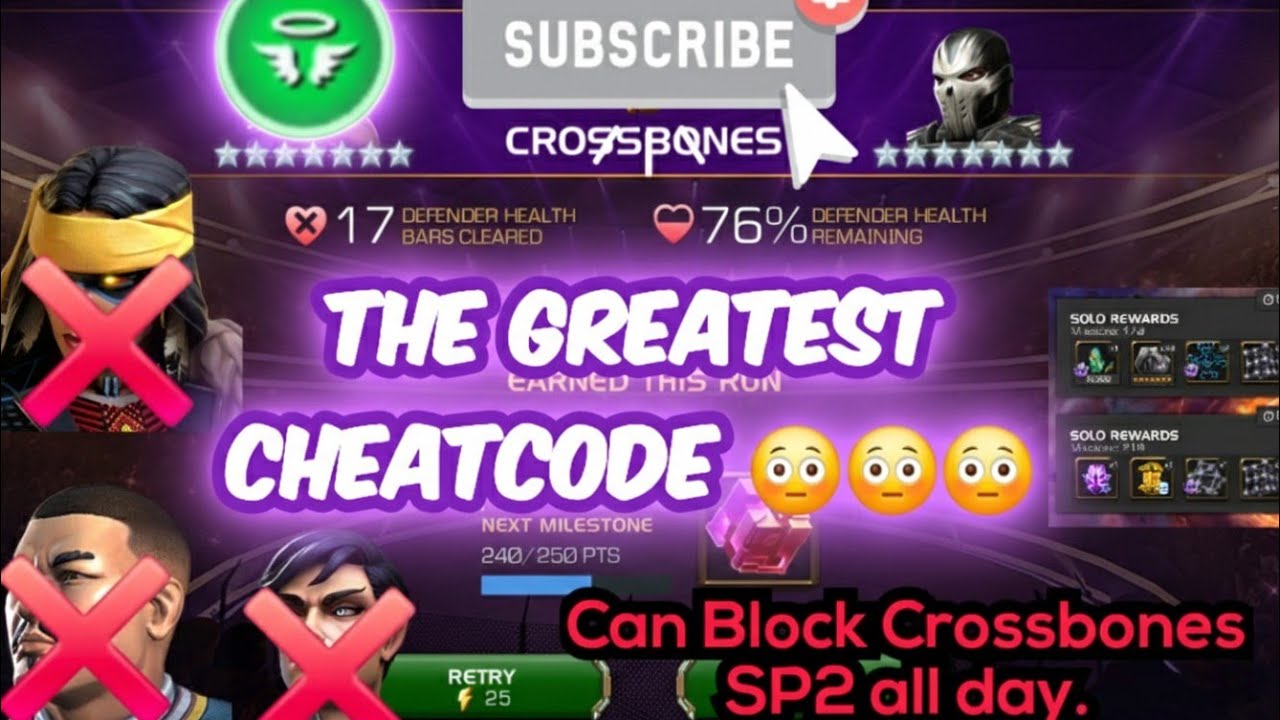 The Greatest Cheat Code for Crossbones Found | Can Block Crossbones SP2 All Day
