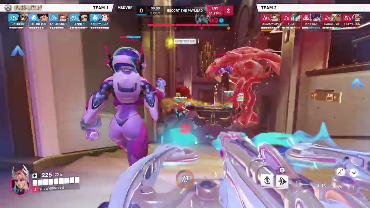 Sombra main to Freja main by SHEWHOWEEPS — Overwatch Replay MSDVHF