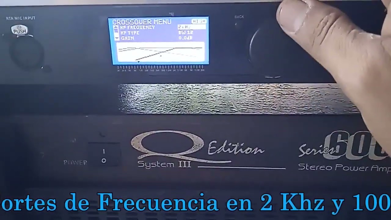 Ajustando Drive rack PA 2 a 3 vías con amplificador de 4 canales 🎚️🎛️